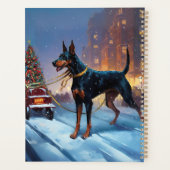 Dobermann Kerst Feestelijke Periode Planner (Achterkant)