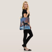 Dobermann Kerst Feestelijke Periode Tote Bag (Op model)