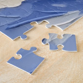 Dobermann Kerstboot Vakantie Legpuzzel (Zijkant)