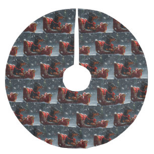 Dobermann Kerstfeest Kerstboom Rok