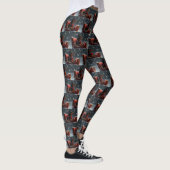 Dobermann Kerstfeest Leggings (Rechts)