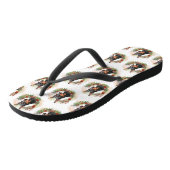 Dobermann Kerstkrans Festieve Pup Teenslippers (Schuin)