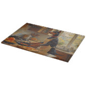 Dobermann Kookt in Keuken Snijplank (Hoek)