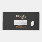 Dobermann Liefhebber Hondenliefhebber Bureaumat (Keyboard & Muis)