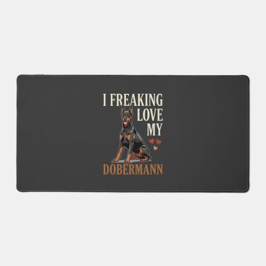Dobermann Liefhebber Hondenliefhebber Bureaumat (Voorkant)