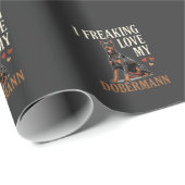 Dobermann Liefhebber Hondenliefhebber Cadeaupapier (Rol Hoek)