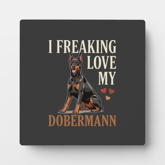 Dobermann Liefhebber Hondenliefhebber Fotoplaat (Voorkant)