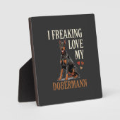 Dobermann Liefhebber Hondenliefhebber Fotoplaat (Voorkant)