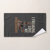 Dobermann Liefhebber Hondenliefhebber Handdoek (Handdoek)