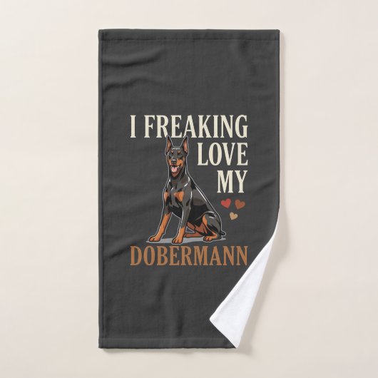 Dobermann Liefhebber Hondenliefhebber Handdoek (Handdoek)