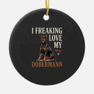 Dobermann Liefhebber Hondenliefhebber Keramisch Ornament