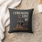 Dobermann Liefhebber Hondenliefhebber Kussen (Deken)