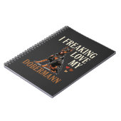 Dobermann Liefhebber Hondenliefhebber Notitieboek (Linkerzijde)