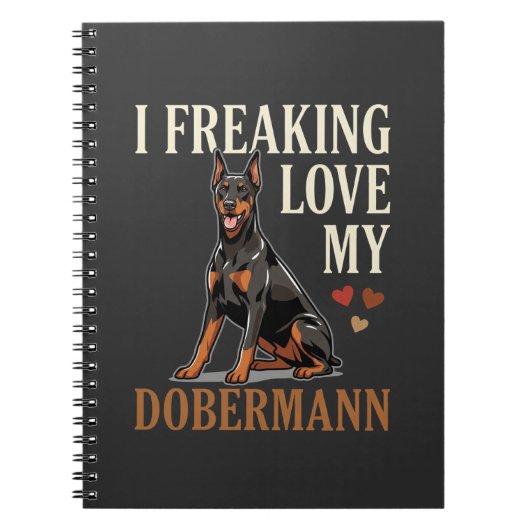 Dobermann Liefhebber Hondenliefhebber Notitieboek (Voorkant)