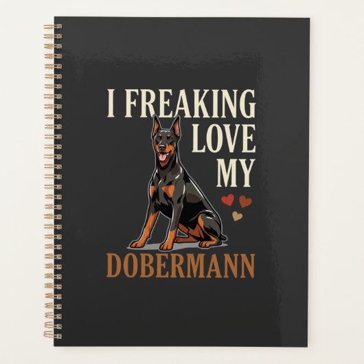 Dobermann Liefhebber Hondenliefhebber Planner (Voorkant)
