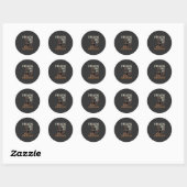 Dobermann Liefhebber Hondenliefhebber Ronde Sticker (Vel)