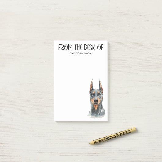Dobermann-liefhebber Post-it® Notes (Op bureau)