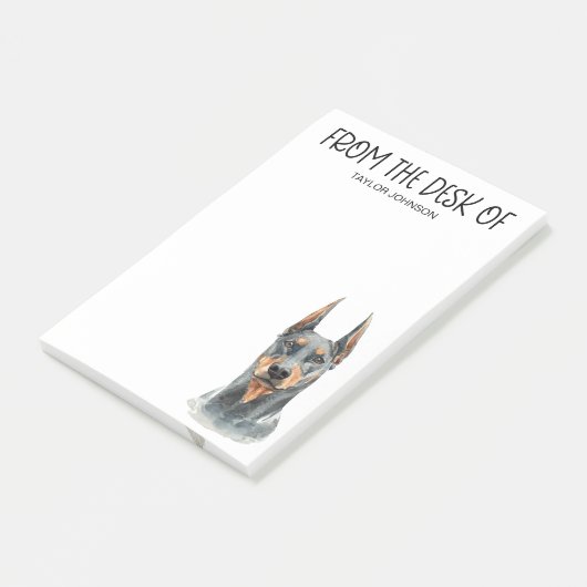 Dobermann-liefhebber Post-it® Notes (Schuin)