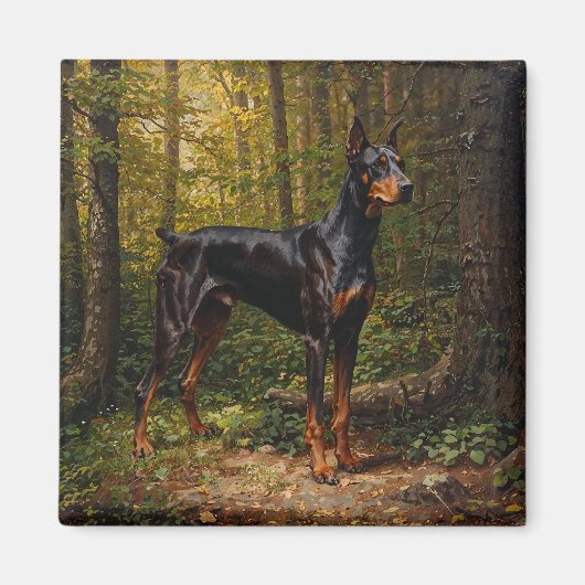 Dobermann Magneet (Voorkant)