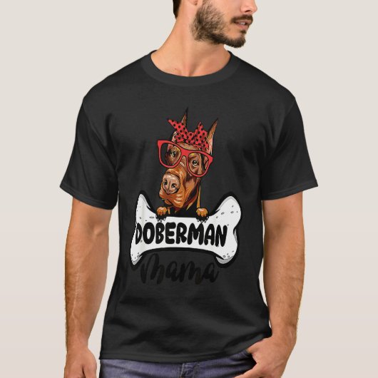 Dobermann Mama T-shirt (Voorkant)