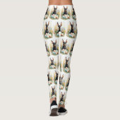 Dobermann met Paaseieren Leggings (Achterkant)