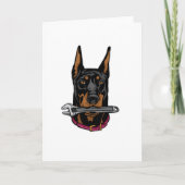 Dobermann met sleutel kaart (Voorkant)
