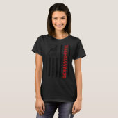 Dobermann-moeder Amerikaanse Vlag van de VS Funny  T-shirt (Voorkant volledig)