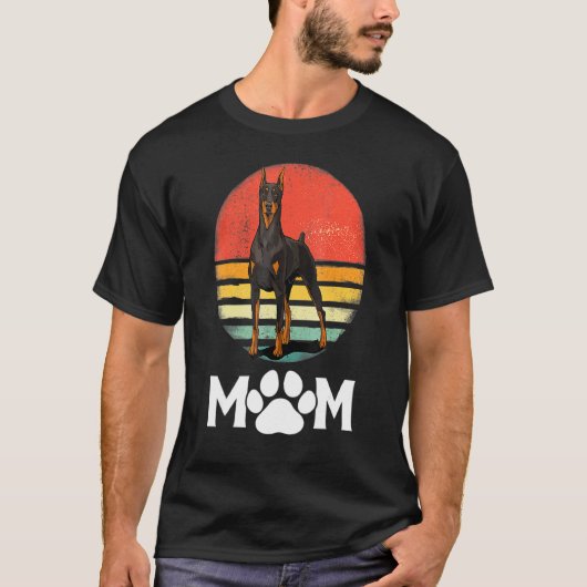 Dobermann Moeder Hond Moeder Dieren Pinscher Dobie T-shirt (Voorkant)