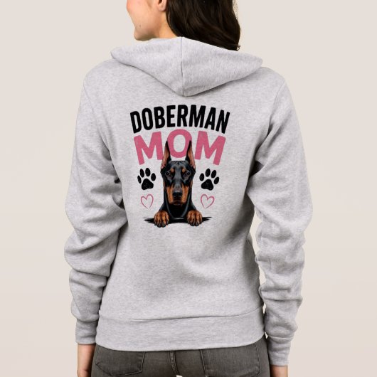 Dobermann Moeder Hoodie (Achterkant)