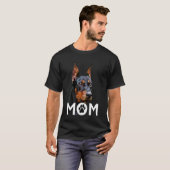 Dobermann-moeder Pinscher-hond Moeder T-shirt (Voorkant volledig)