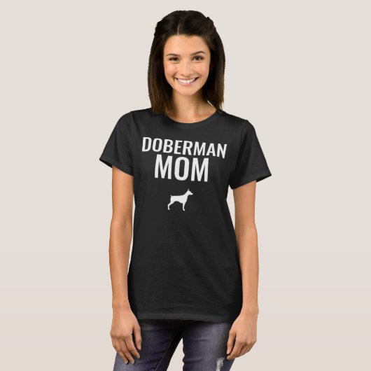 Dobermann-moeder T-shirt (Voorkant volledig)