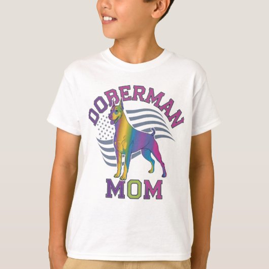 Dobermann Moeder T-shirt (Voorkant)