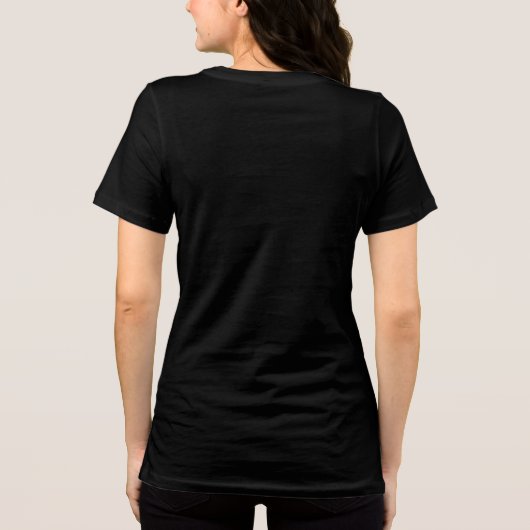 Dobermann Moeder Tri-Blend Shirt (Achterkant)