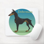 dobermann muismat (Met muis)