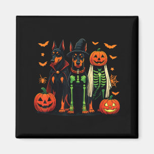 Dobermann Mummie Geestige Heks Grappig Hond Kostuu Magneet