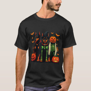 Dobermann Mummie Geestige Heks Grappig Hond Kostuu T-shirt