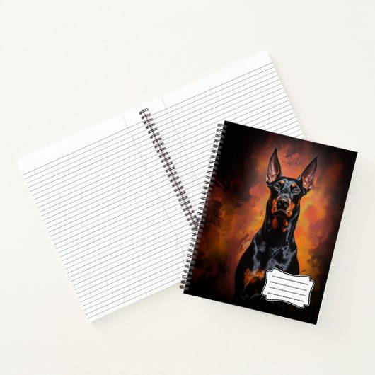 Dobermann Notitieboek (Binnen)