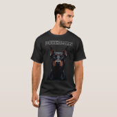 Dobermann Papa Moeder T-shirt (Voorkant volledig)