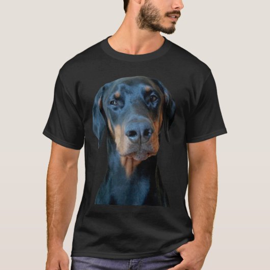 Dobermann Papa T-shirt (Voorkant)