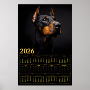 Dobermann Pincher 2026 Agenda Poster