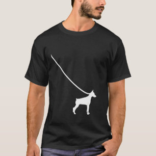 Dobermann Pincher Aan De Leiband  Hond Huisdier Sc T-shirt