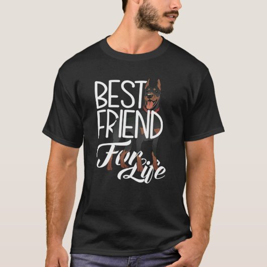 Dobermann Pincher   Dobermann   Beste vriend Dober T-shirt (Voorkant)