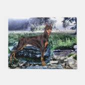 Dobermann Pincher Hond Deurmat (Voorkant)