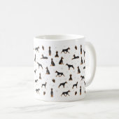 Dobermann Pincher hond Koffiemok (Voorkant rechts)