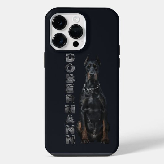 Dobermann Pincher iPhone Hoesje (Achterkant)