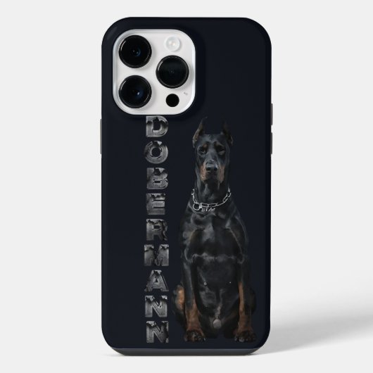 Dobermann Pincher iPhone Hoesje (Achterkant)
