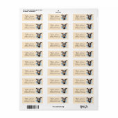 Dobermann Pincher Retouradres Label (Full Sheet)