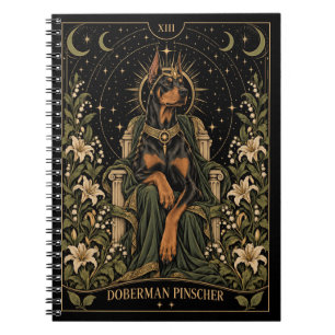 Dobermann Pincher, Starlit Tarot Kunst Notitieboek