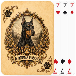 Dobermann Pincher, Vintage Heritage Dog Pokerkaarten