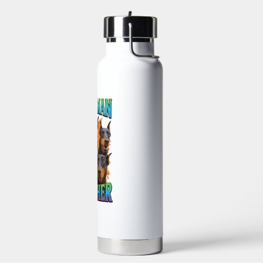Dobermann Pincher Waterfles (Links)